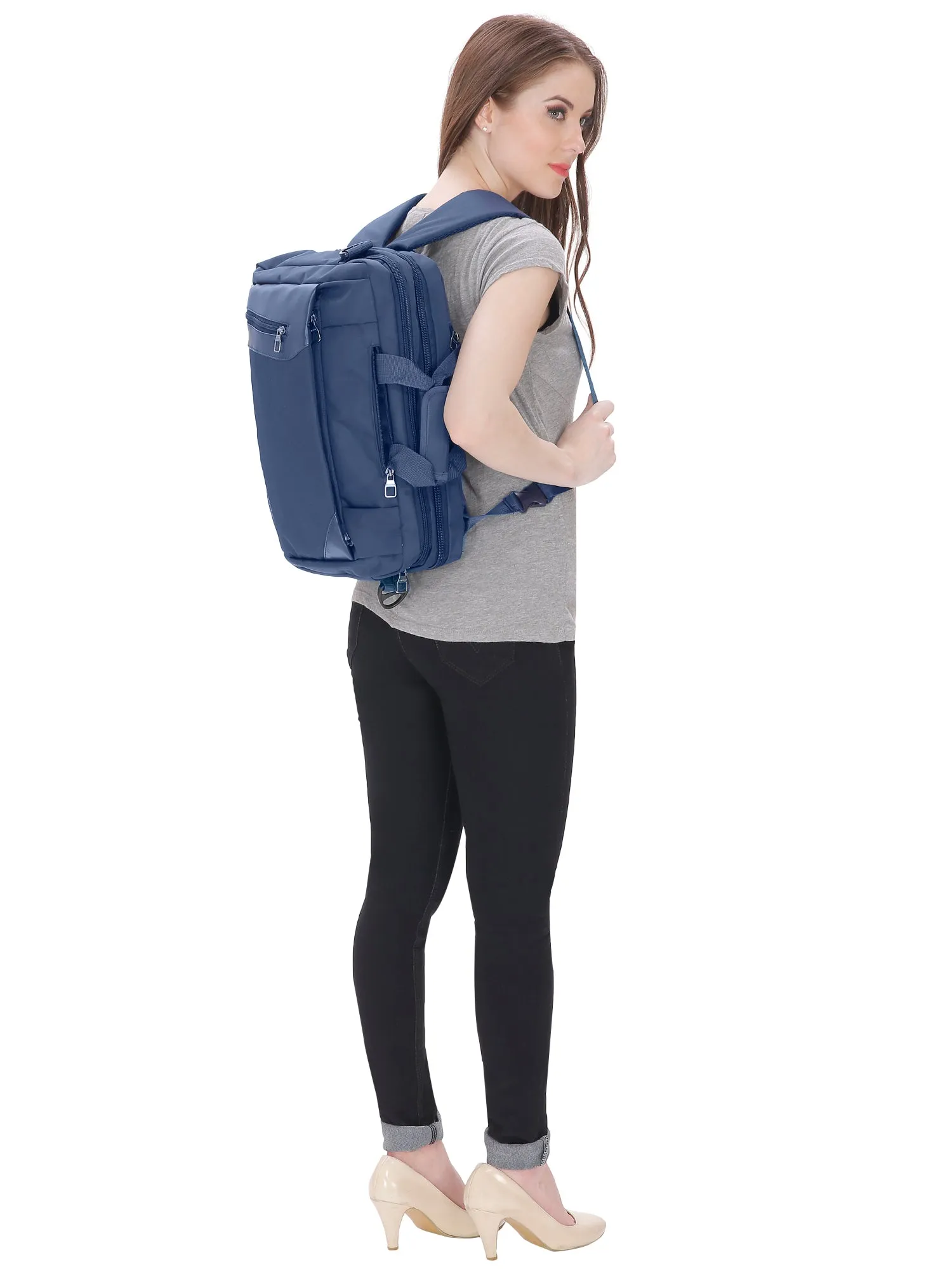 Suntop Dexter Blue Colour 3 Way Shoulder Backpack Bag (16 Liters)