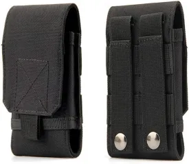 Tactical MOLLE Smartphone Holster, Universal Army Mobile Phone Belt Pouch EDC Security Pack Carry Accessory Kit Blowout Pouch Belt Loops Waist Bag Case for iPhone SE 5S Samsung Galaxy S4 Mini