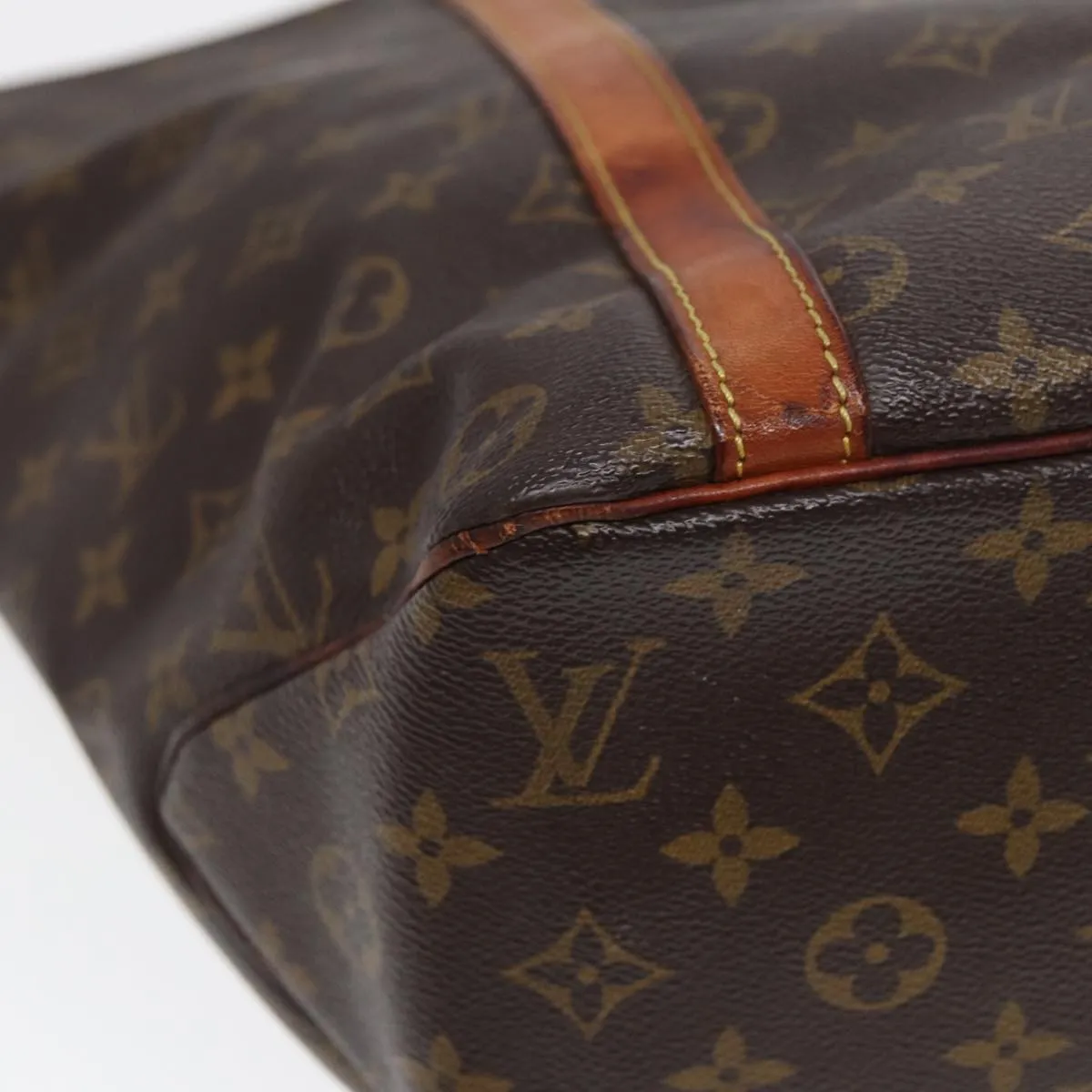 Trendy Inspired Louis Vuitton Monogram Sac Shopping Tote Bag M51108 Lv Auth 86034