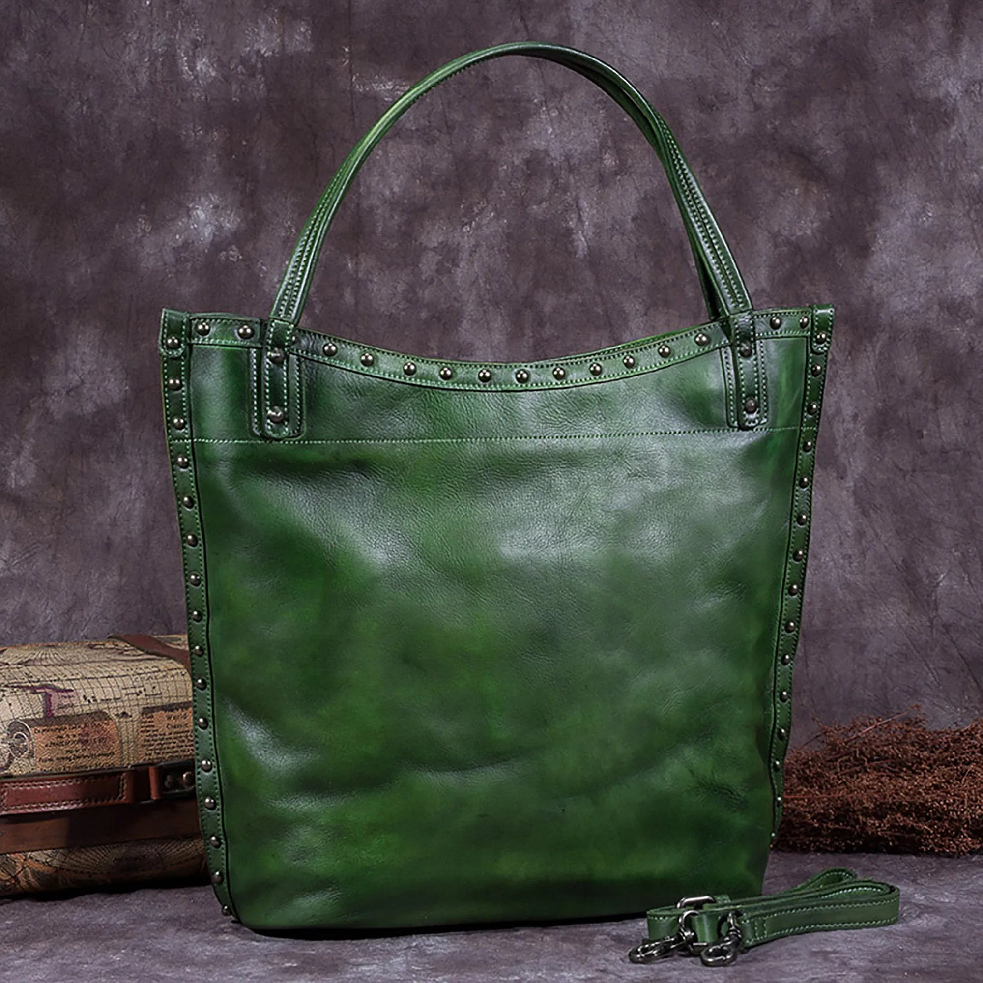 Vintage Handmade Handbag Purse Satchel Shoulder Bag