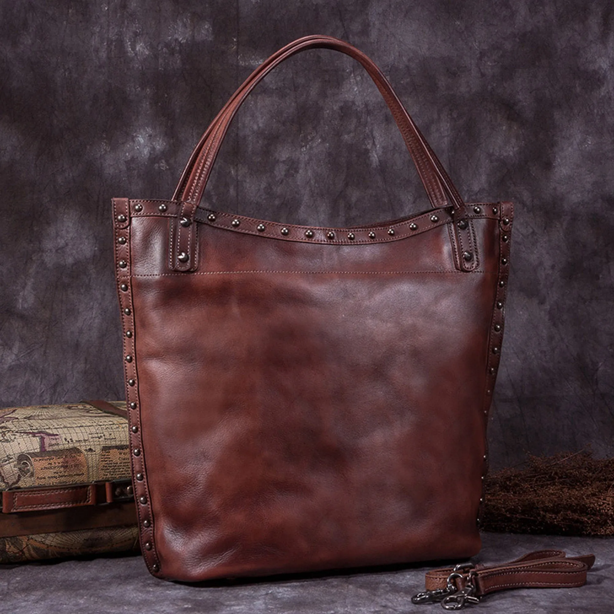 Vintage Handmade Handbag Purse Satchel Shoulder Bag