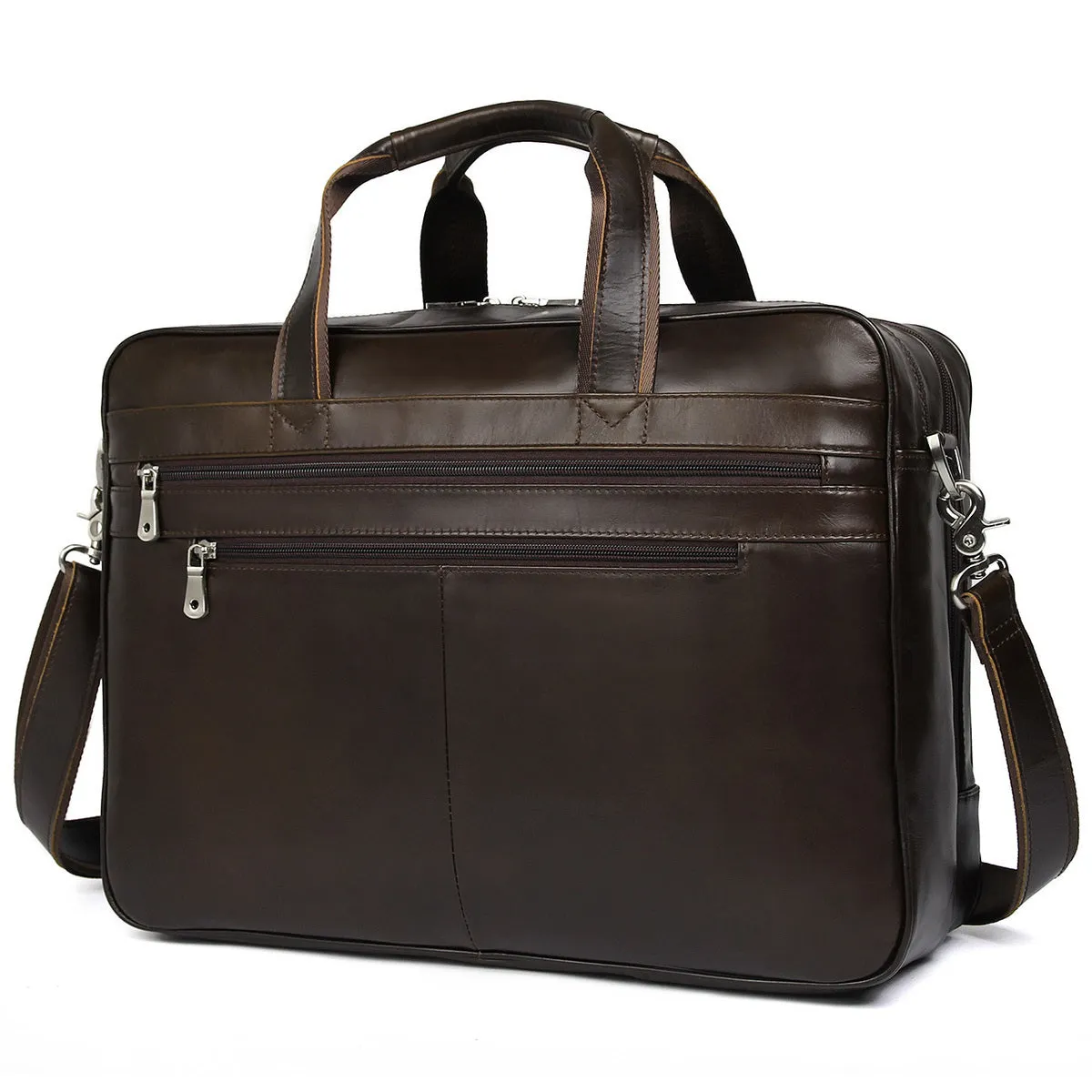 YAAGLE Men's Genuine Cowhide Briefcase Travel Business Handbag YG7319